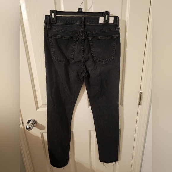 Re/Done Black Multi-button Made In USA Straight Leg Jeans Womens Size 29 - Picture 6 of 8